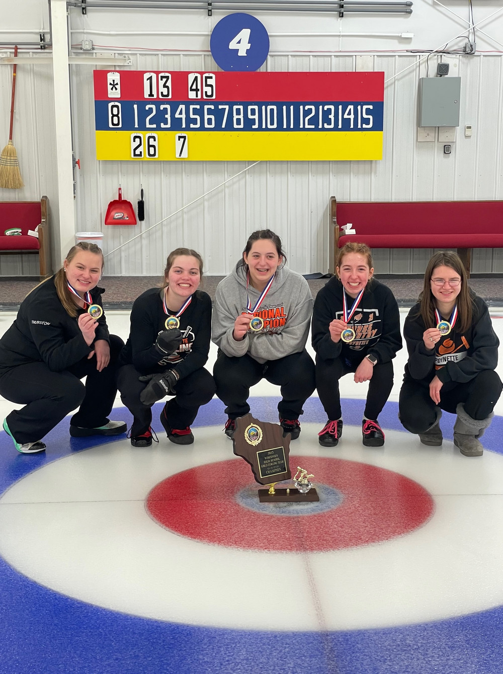 Girls Curling Team wins  3rd consecutive State Championship!