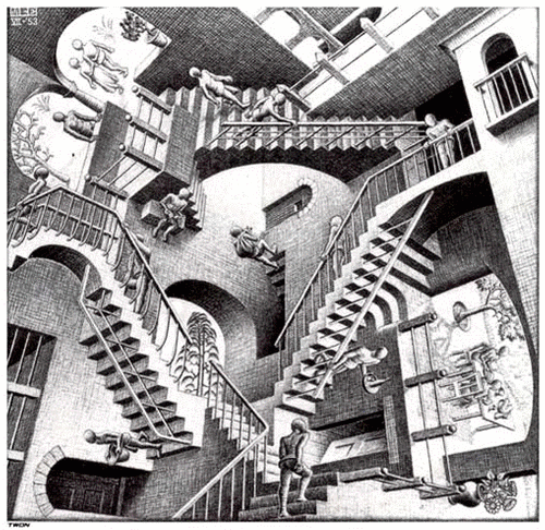 Escher is an awesome painter!